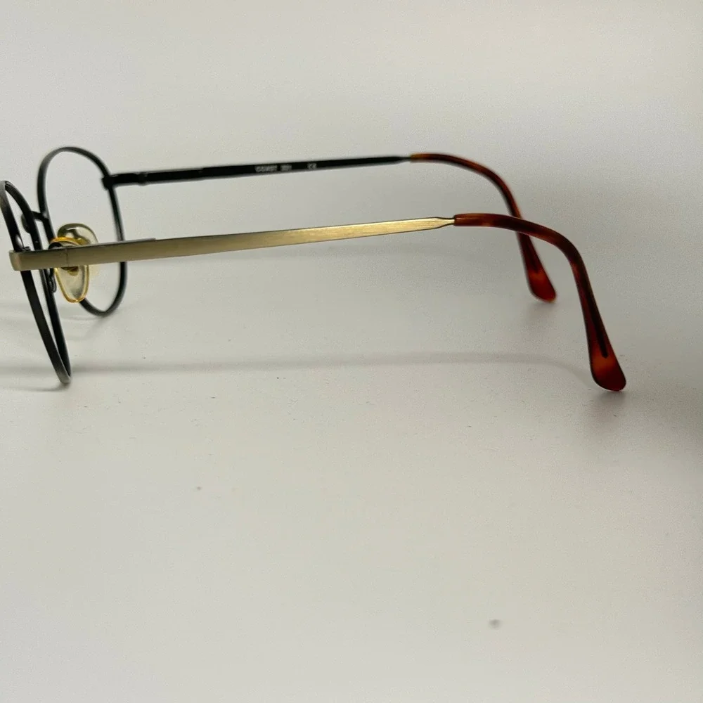 Coast 331 Antique Gold Eyeglasses Frames 51-17-135 Oval Metal Vintage Style